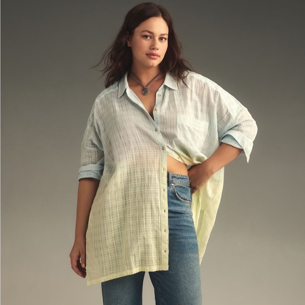 Pilcro Pastel Plaid Button-Down Shirt